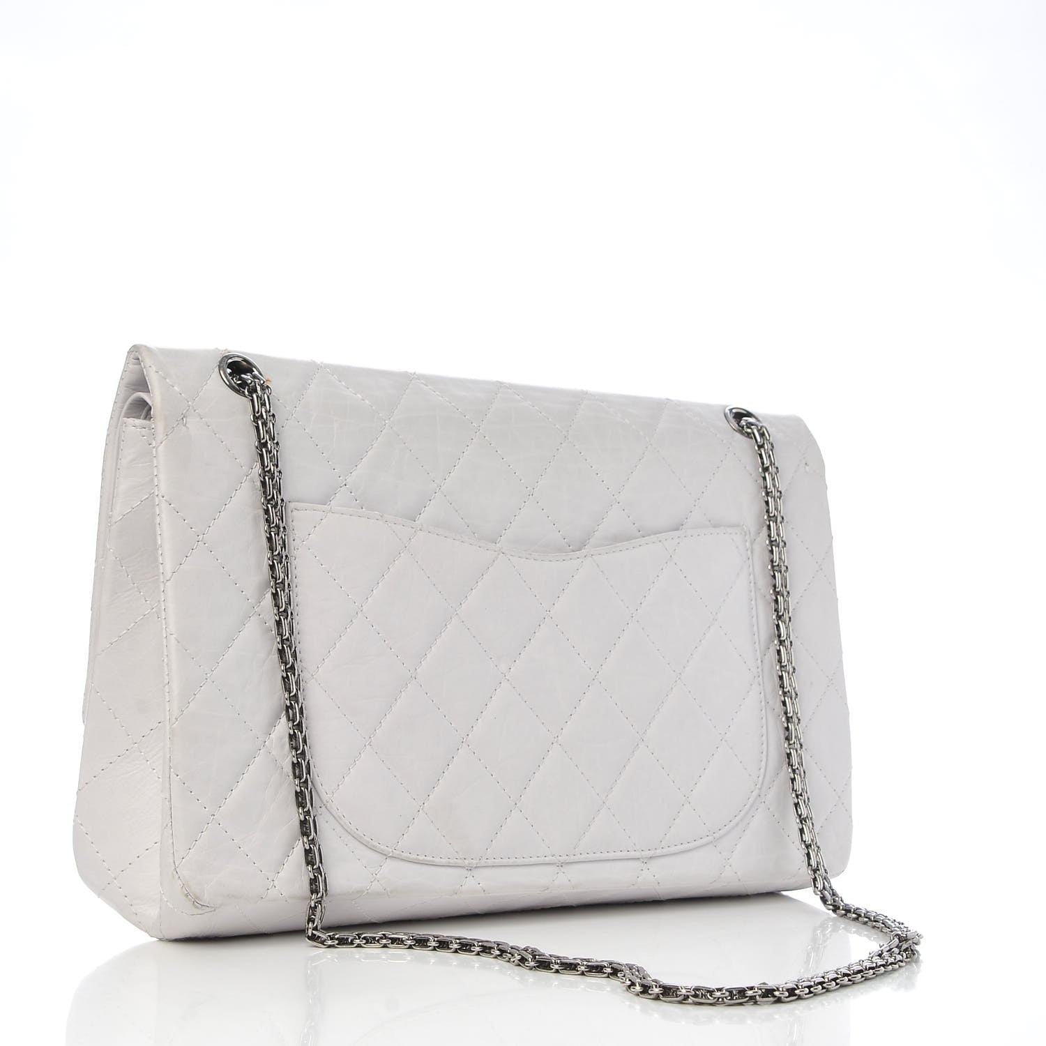 Chanel Aged Calfskin 50th Anniversary 2.55 Reissue 227 White 3 of 8