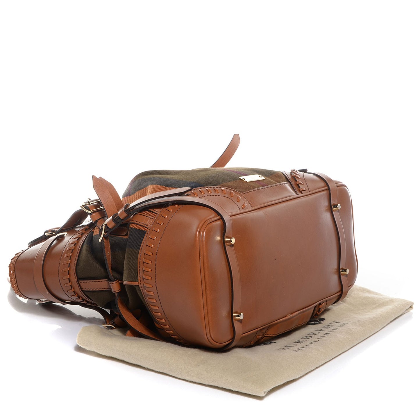 House Check Whipstitch Medium Tote Ochre