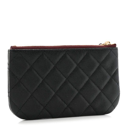 Chanel Caviar Quilted Small Cosmetic Case Black 3 of 8