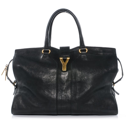 Saint Laurent Leather Large Cabas Chyc Black 1 of 8