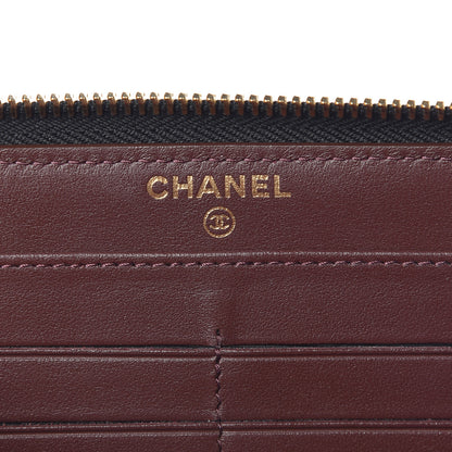Chanel Caviar Quilted Large Gusset Zip Around Wallet Black 6 of 9