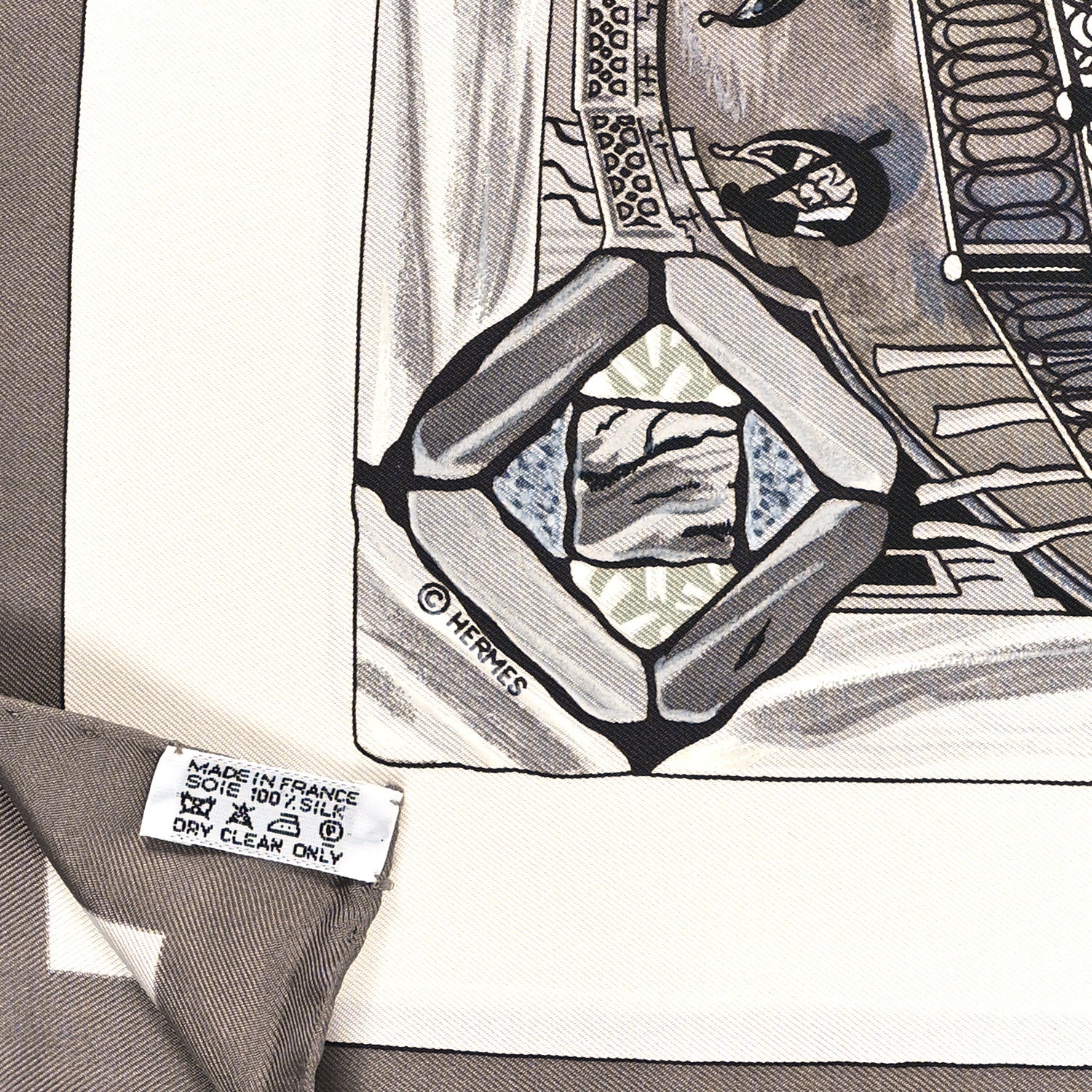 Hermes Silk Trophees de Venise Scarf 3 of 3