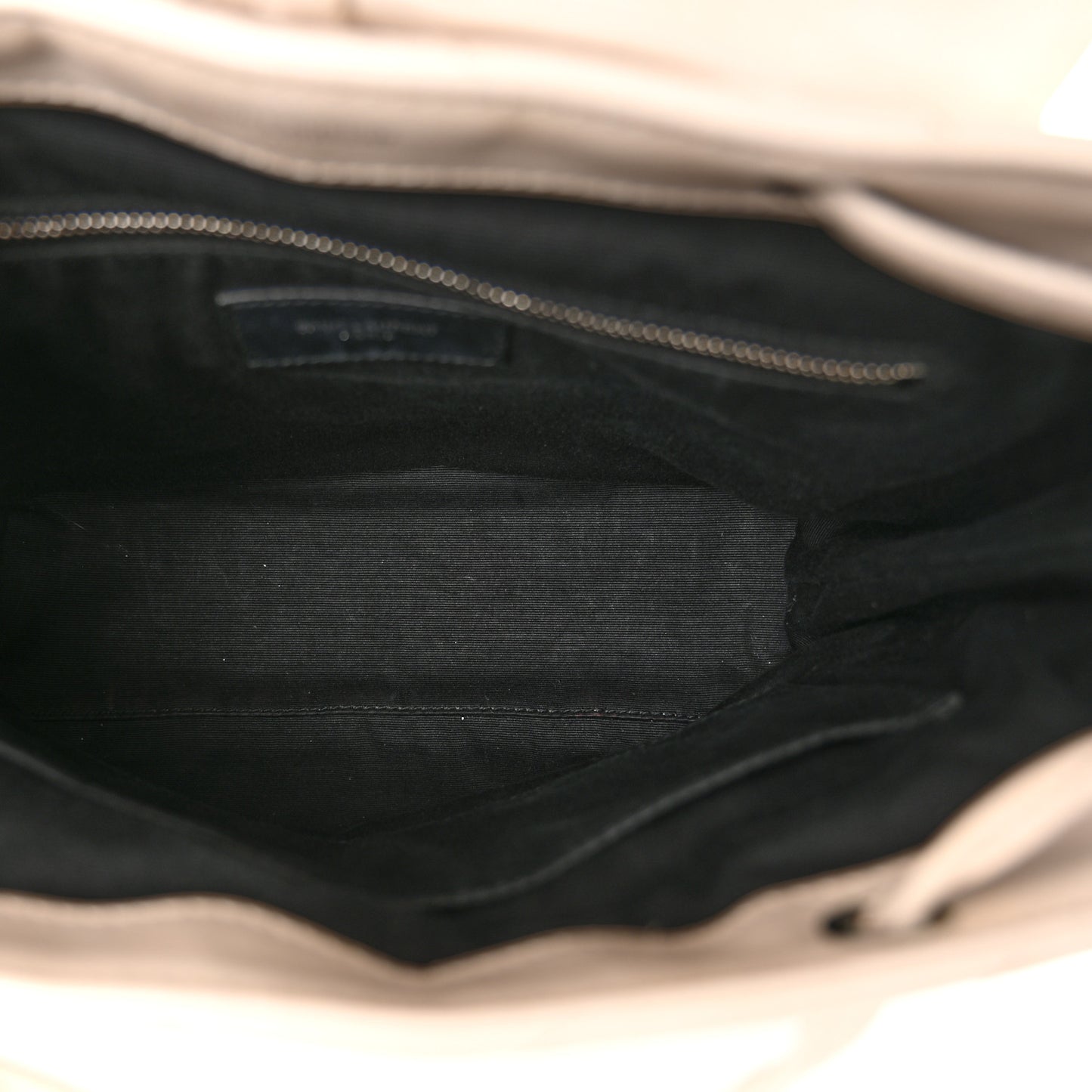 Calfskin Y Quilted Monogram Small Loulou Backpack Cream Souffle