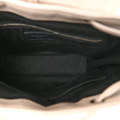 Saint Laurent Calfskin Y Quilted Monogram Small Loulou Backpack Cream Souffle 5 of 16