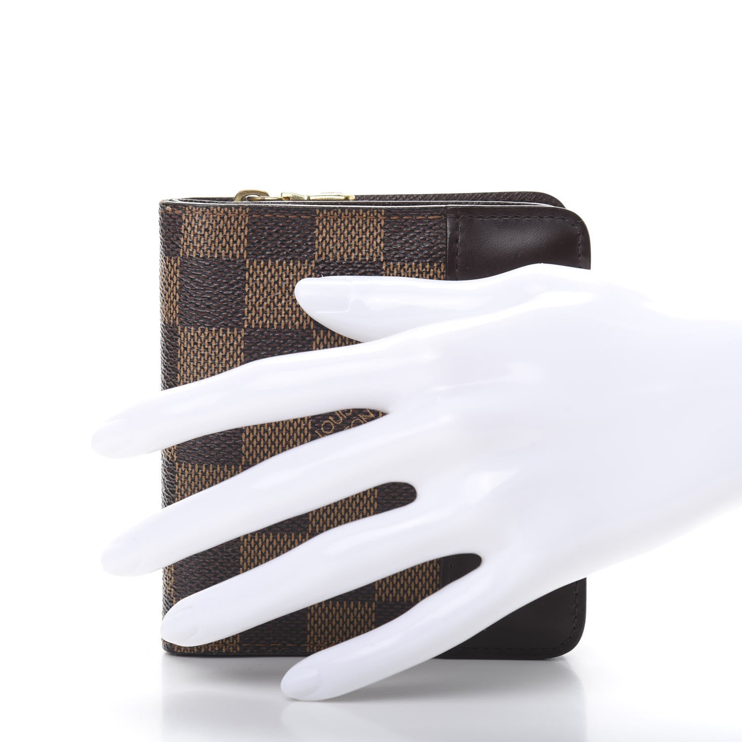 Louis Vuitton Damier Ebene Zippe Zipped Compact Wallet 2 of 14