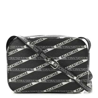Balenciaga Coated Canvas Losange Monogram S Camera Bag Black Grey 1 of 11