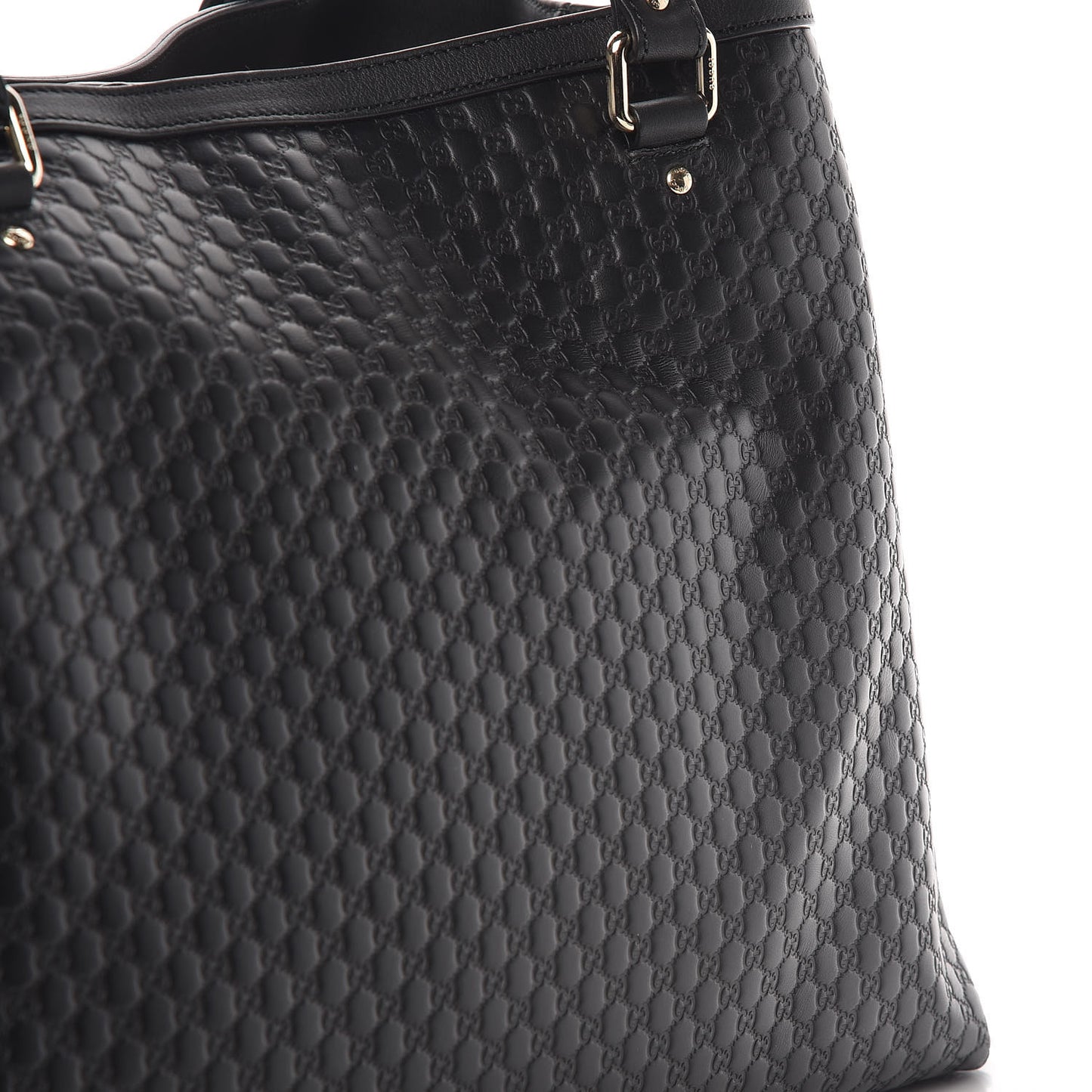 Soft Microguccissima Large Tote Black
