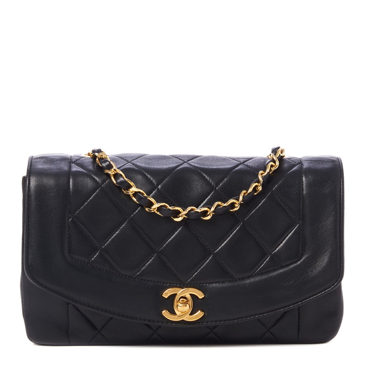 Chanel Lambskin Quilted Small Single Flap Black 1 of 9