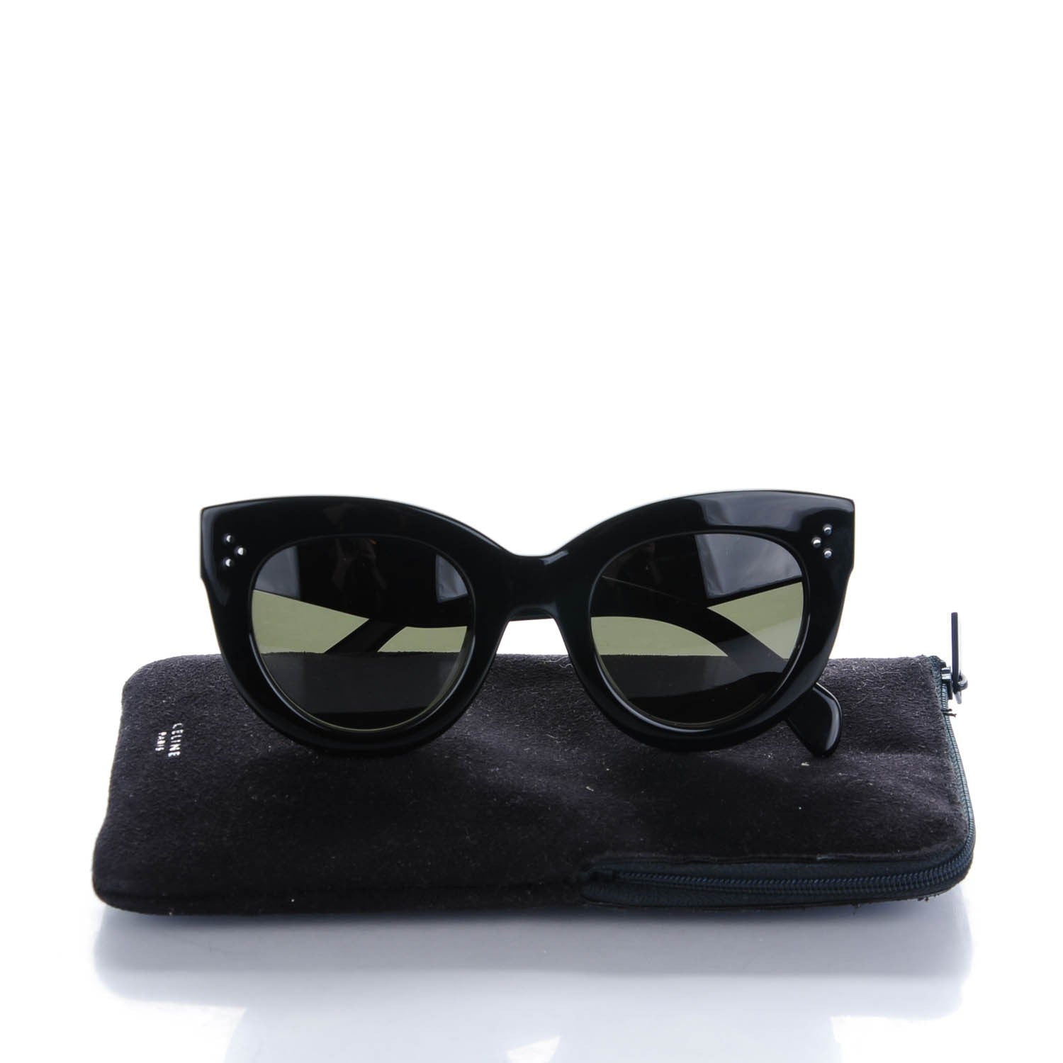 Celine Caty Sunglasses CL 41050/S Black 6 of 6