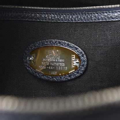 Fendi Calfskin Romano Selleria Backpack Navy 5 of 9