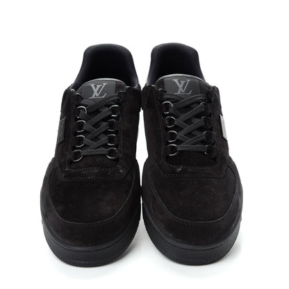 Louis Vuitton Suede Mens LV Trainer Sneakers 9.5 Black 5 of 11