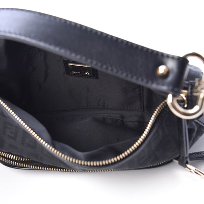 Fendi Zucchino Cuoio Small Chef Pocket Shoulder Bag Black 5 of 7