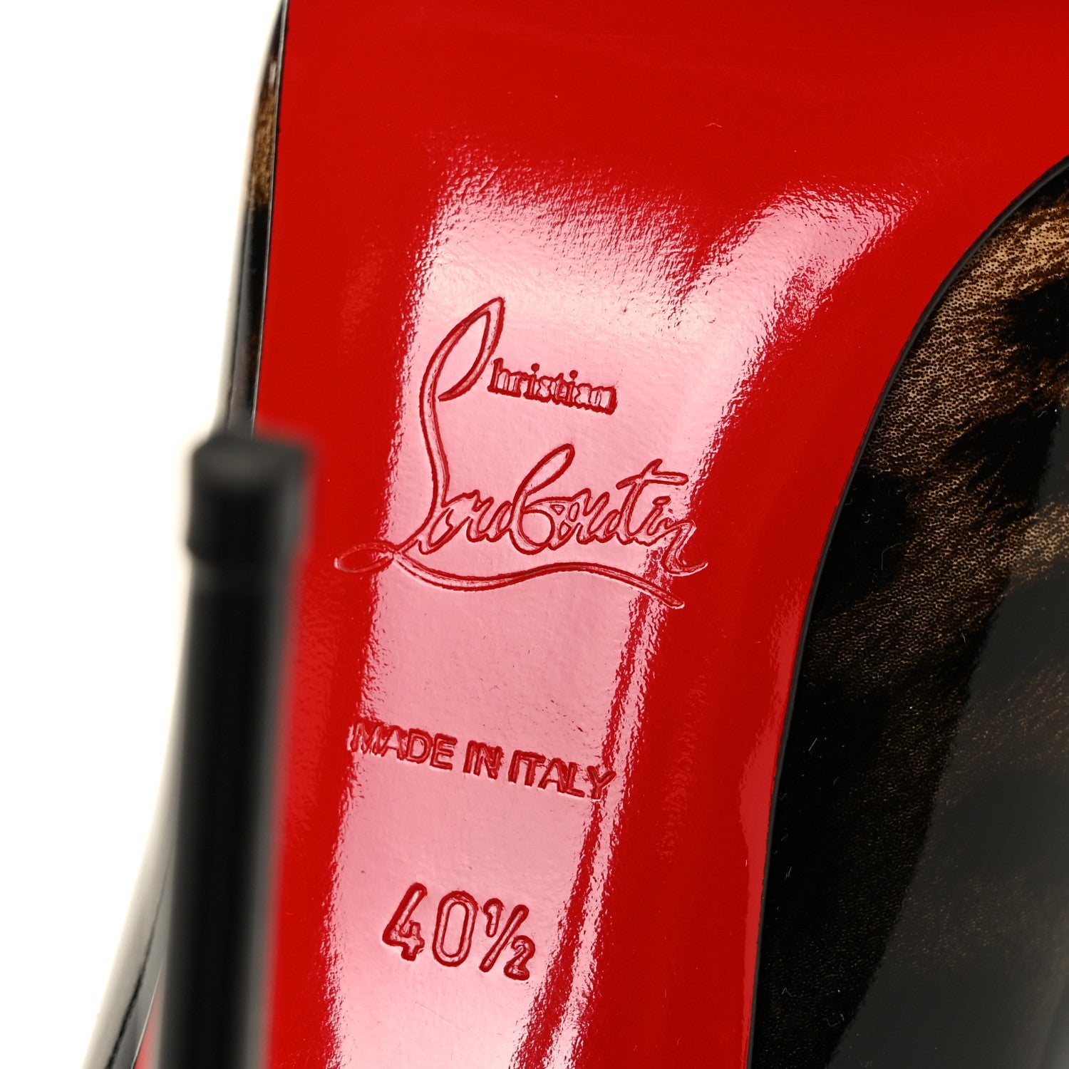 Christian Louboutin Patent Degrade Leopard Pigalle Follies 100 Pumps 40.5 Leopard Black 6 of 9