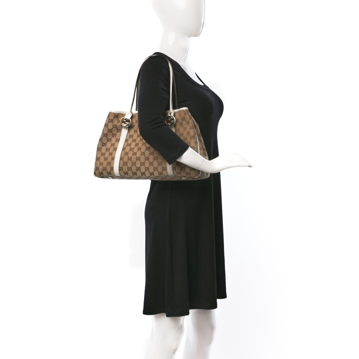 Gucci Monogram Medium Twins Tote Off White 2 of 23