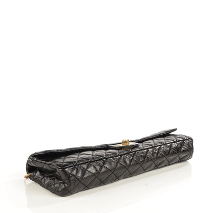 Chanel Glazed Calfskin 2.55 Reissue East West Clutch Black 4 of 8