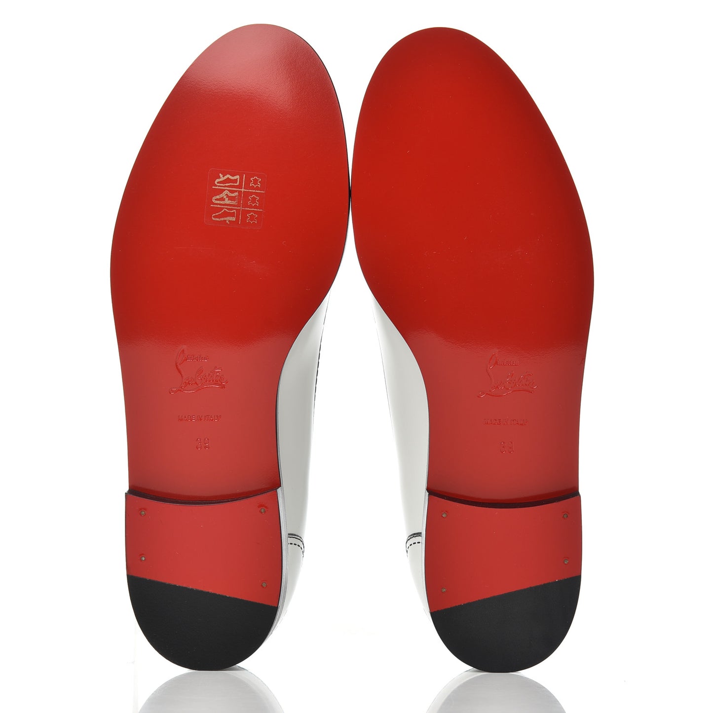 Calfskin Women Mocalaureat Tromp L'oeil Loafers 39 White