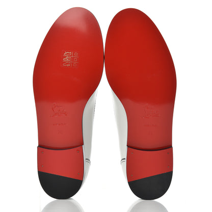 Christian Louboutin Calfskin Women Mocalaureat Tromp L'oeil Loafers 39 White 5 of 13