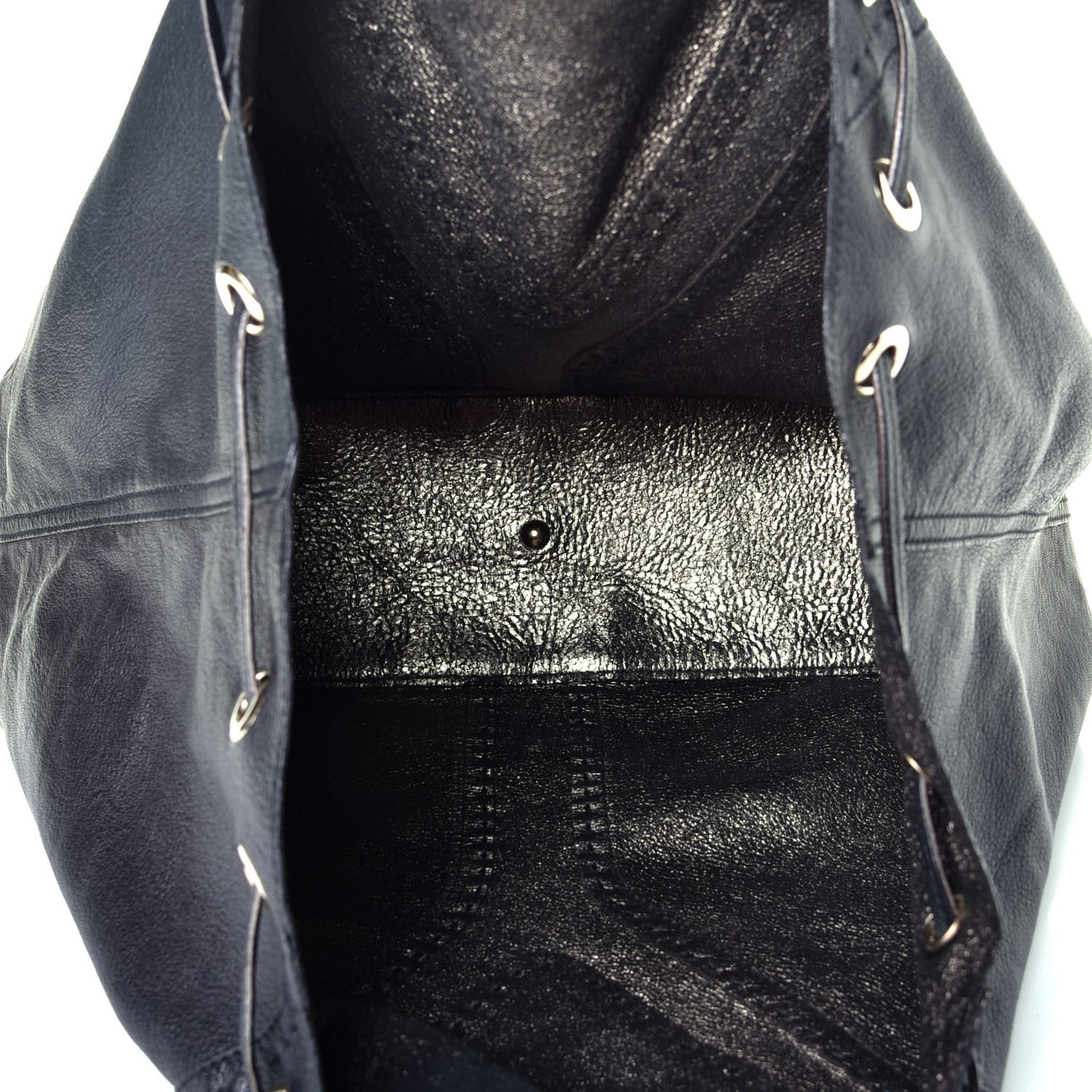 Calfskin Reversible Double Sac Y Tote Gold Black