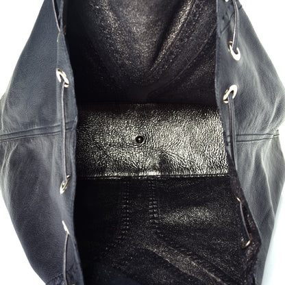 Saint Laurent Calfskin Reversible Double Sac Y Tote Gold Black 8 of 14