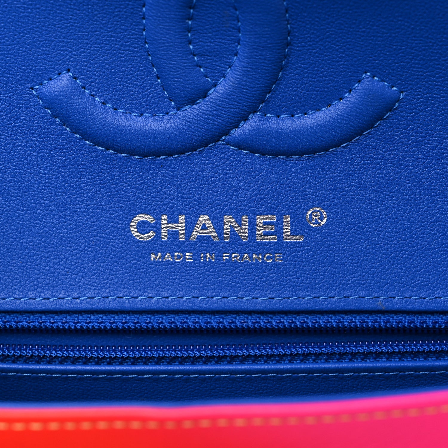 Chanel Calfskin Quilted Medium Rainbow Double Flap Multicolor 6 of 11