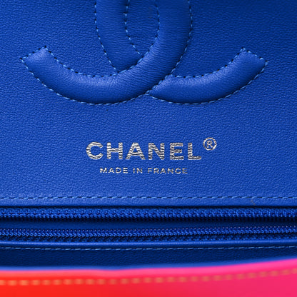 Chanel Calfskin Quilted Medium Rainbow Double Flap Multicolor 6 of 11