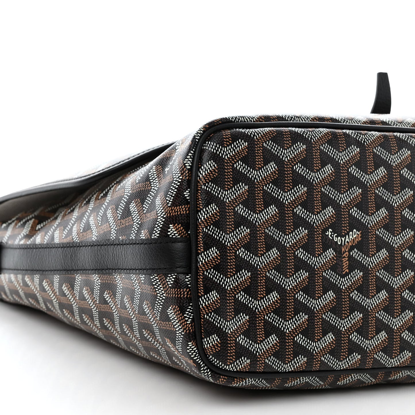 Goyardine Capetien Messenger Bag Black