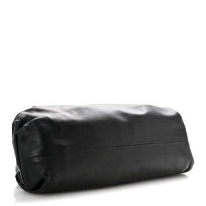 Bottega Veneta Smooth Butter Calf The Pouch Oversized Clutch Black 4 of 10
