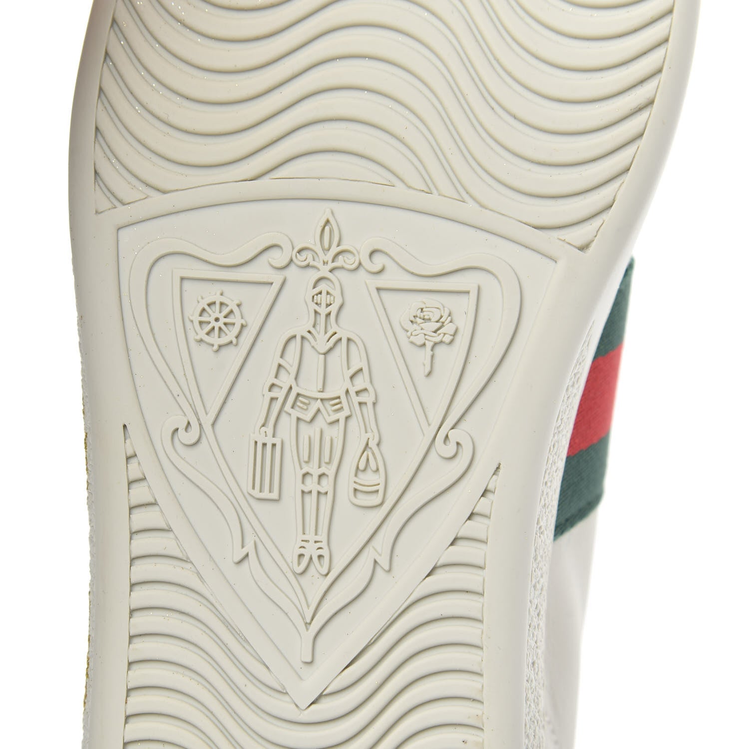 Gucci X SEGA Calfskin Ayers Web Guccy Womens Ace Sneakers 35.5 White 7 of 9