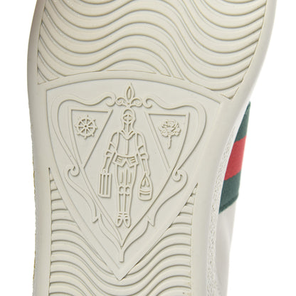 Gucci X SEGA Calfskin Ayers Web Guccy Womens Ace Sneakers 35.5 White 7 of 9