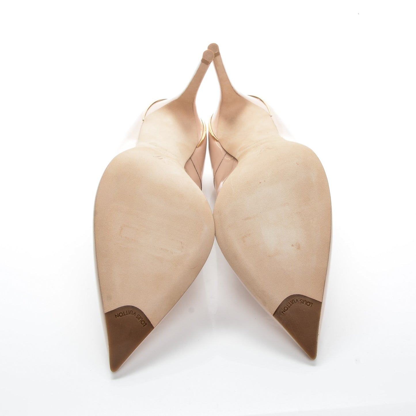 Patent Calfskin Eyeline Pumps 38.5 Nude