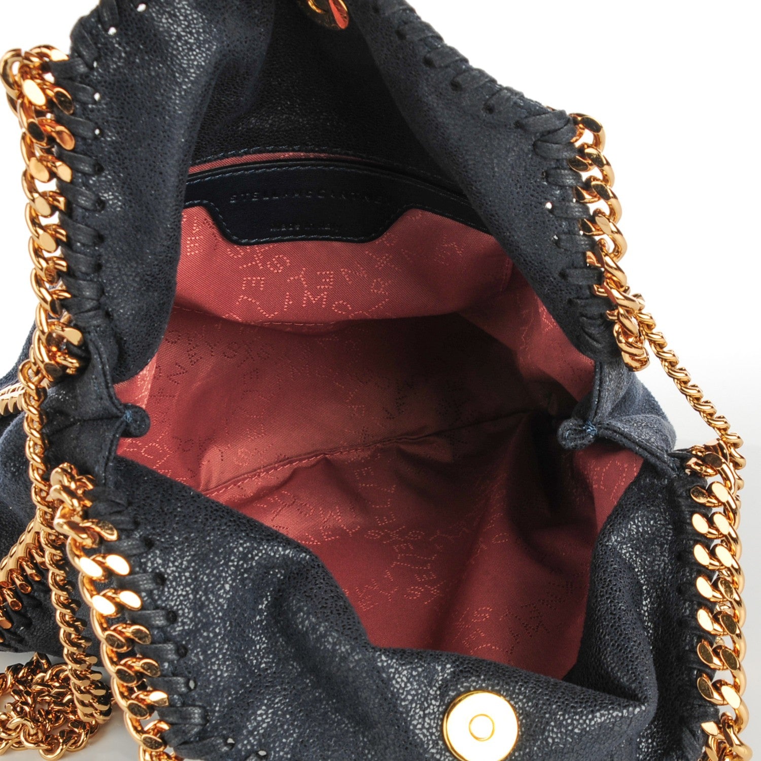 Stella McCartney Shaggy Deer Mini Falabella Tote Navy 5 of 9