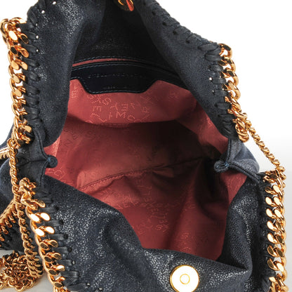 Stella McCartney Shaggy Deer Mini Falabella Tote Navy 5 of 9