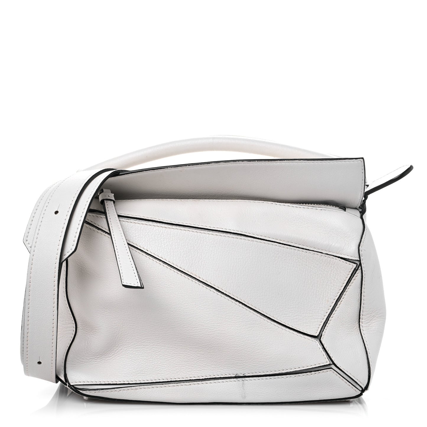 Calfskin Small Puzzle Bag Kaolin