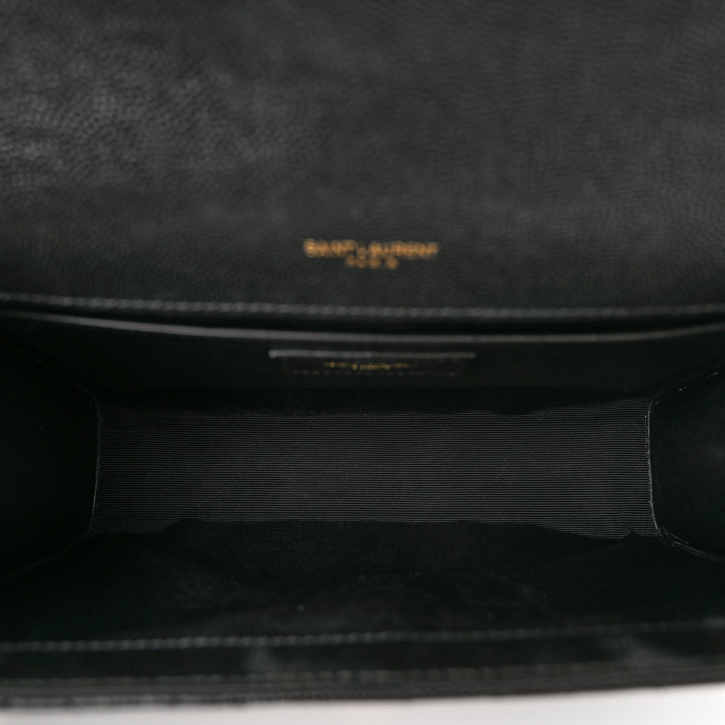 Grain De Poudre Textured Mixed Matelasse Triquilt Medium Monogram Satchel Black