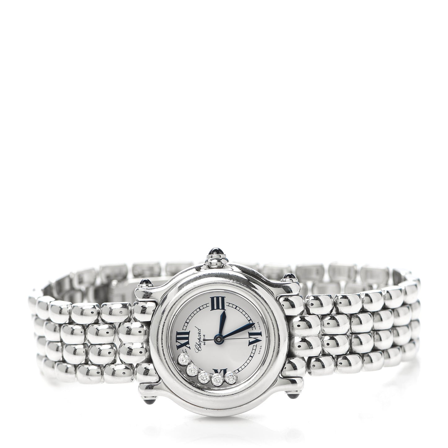 Stainless Steel 5 Diamond 26mm Happy Sport Quartz Watch