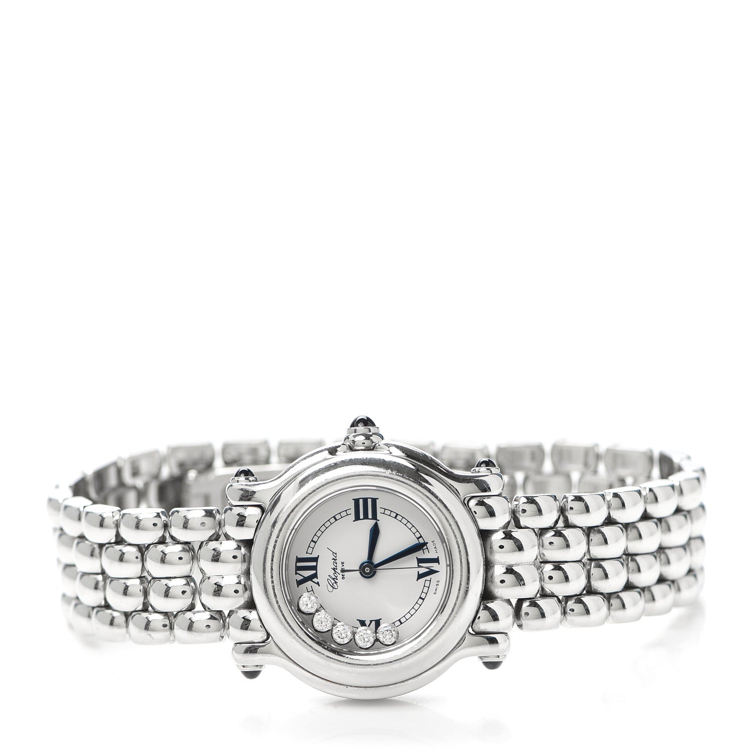 Chopard Stainless Steel 5 Diamond 26mm Happy Sport Quartz Watch 2 of 6