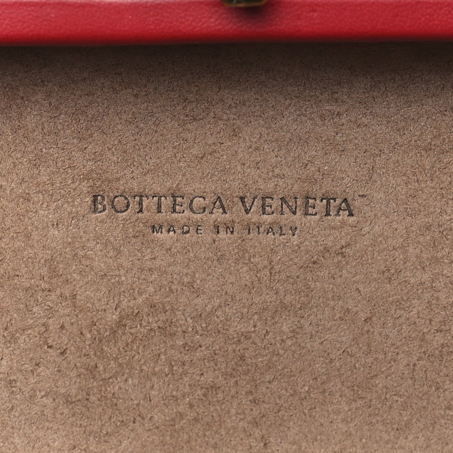 Bottega Veneta Nappa Intrecciato Chain Knot Clutch China Red 6 of 8