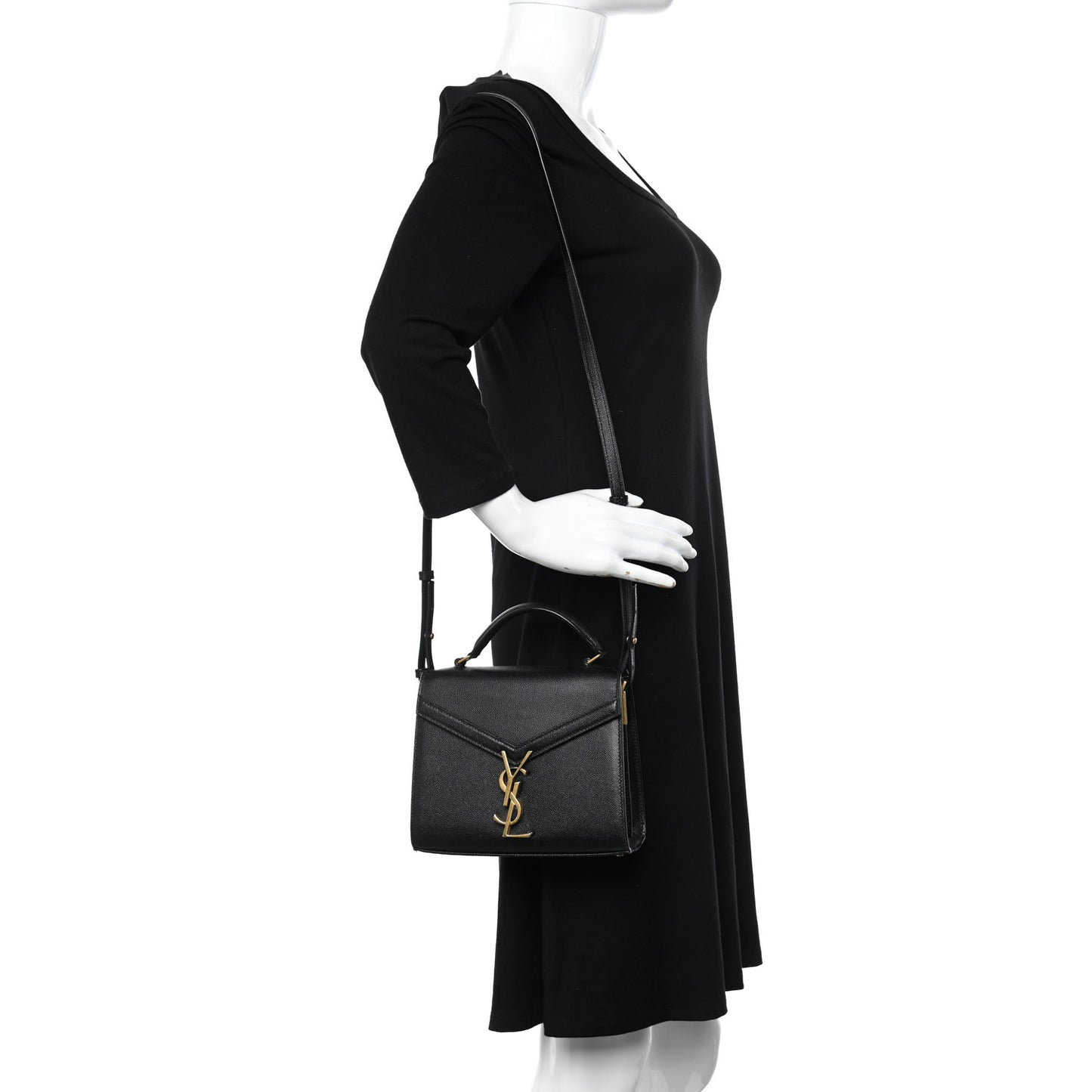 Grain de Poudre Mini Classic Monogram Cassandra Top Handle Black