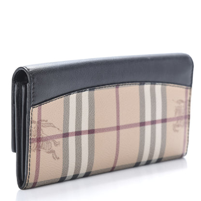 Burberry Calfskin Haymarket Check Henley Wallet Black 3 of 8