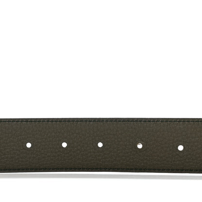 Hermes Chamonix Togo 32mm Belt 90 36 Plomb Vert De Gris 3 of 5