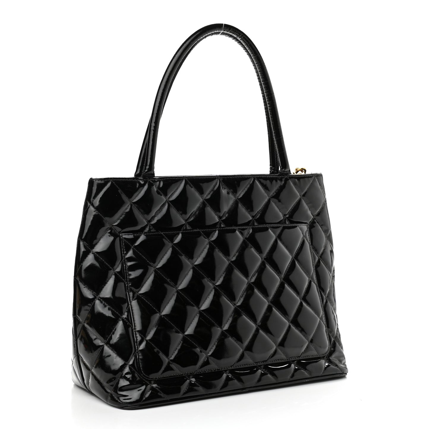 Patent Medallion Tote Black