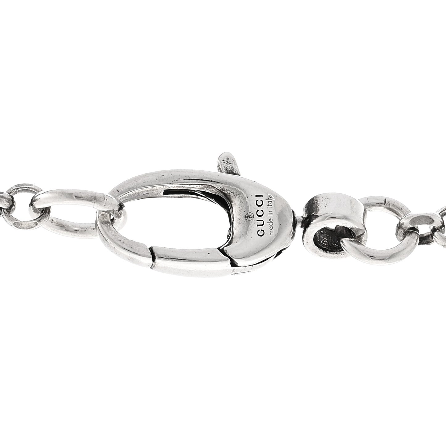 Sterling Silver Double G Key Pendant Necklace