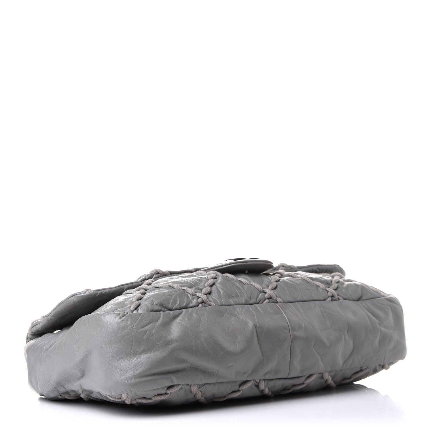 Chanel Calfskin Ultra Stitch Oversized Flap Grey 3 of 10