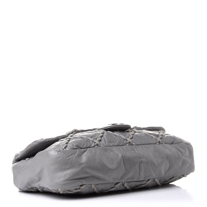 Chanel Calfskin Ultra Stitch Oversized Flap Grey 3 of 10