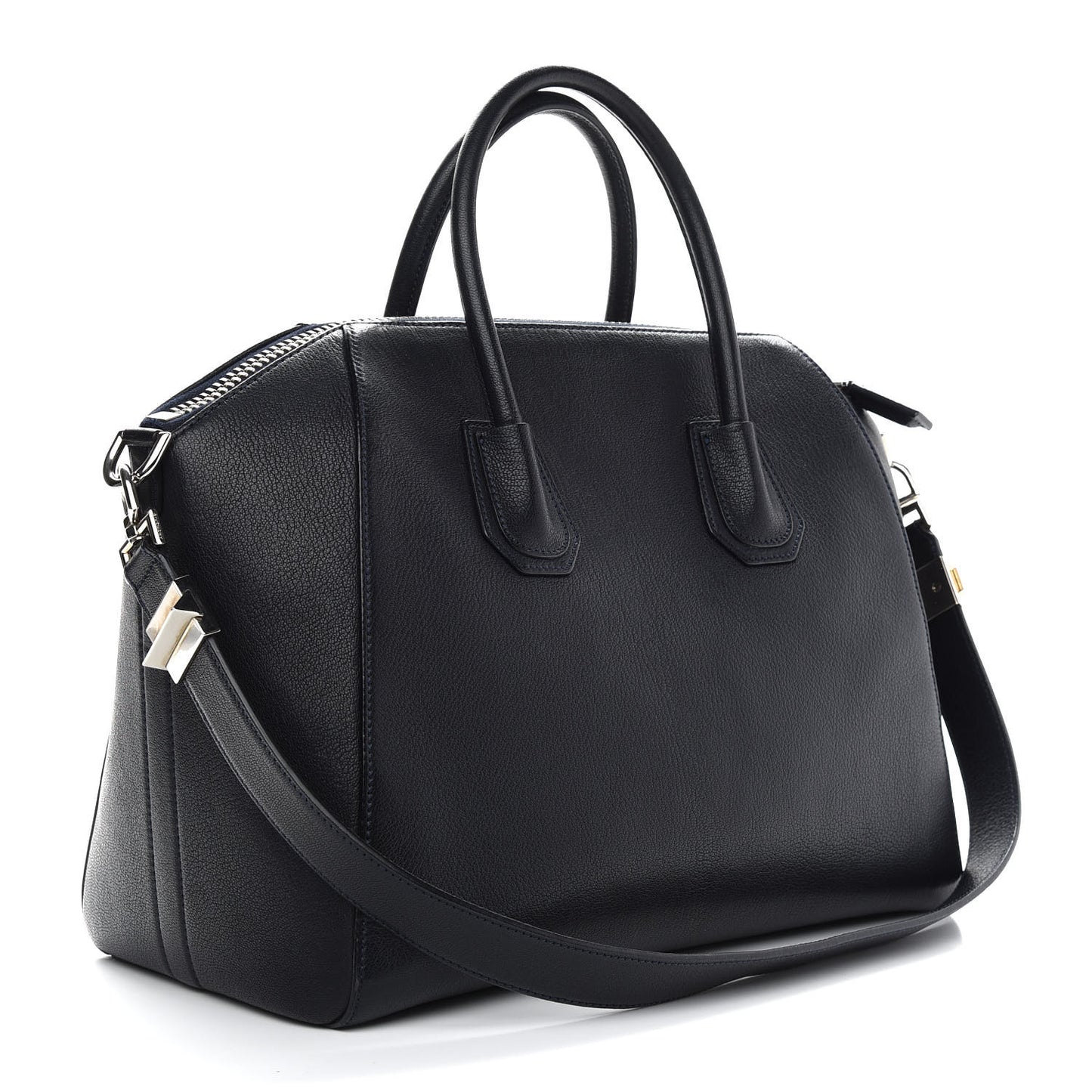 Sugar Goatskin Medium Antigona Navy