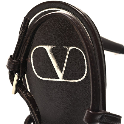 Valentino Garavani Toile Iconographe Vlogo Slingback 80mm Pumps 39 Naturale Black Fondant 8 of 10