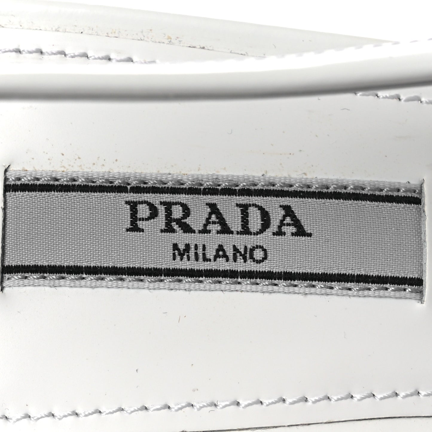 Spazzolato Triangle Logo Pointed Toe 75mm Slingback Pumps 38 White