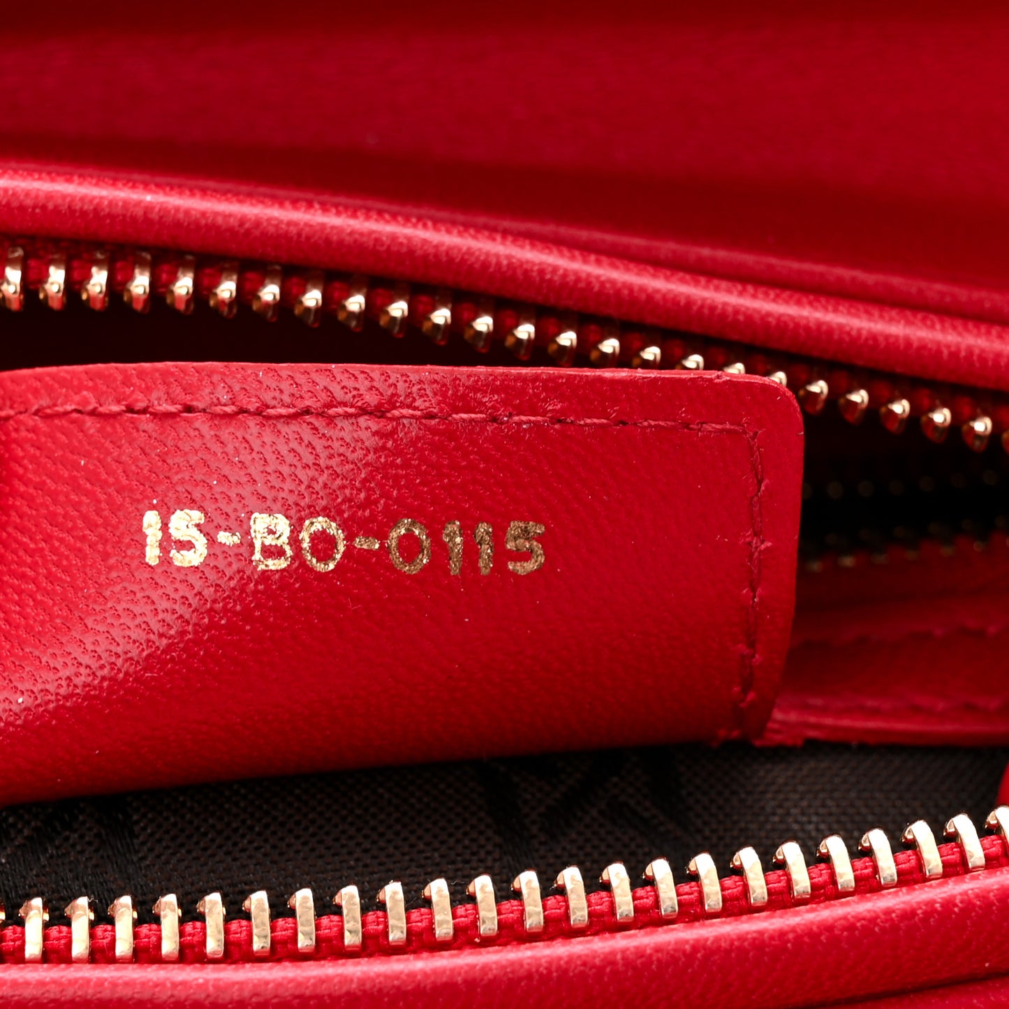Lambskin Cannage Medium Lady Dior Red