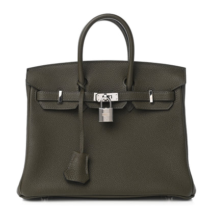 Hermes Togo Birkin 25 Vert De Gris 1 of 10