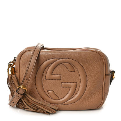 Gucci Pebbled Calfskin Small Soho Disco Bag Camelia 1 of 14